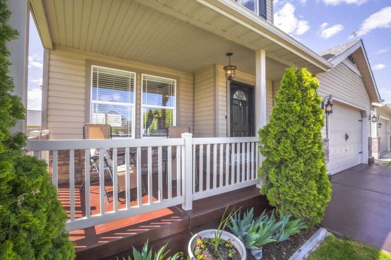 Painting of a home’s front porch